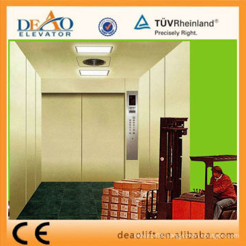 Stainless Steel Freight Elevator with Machine Room